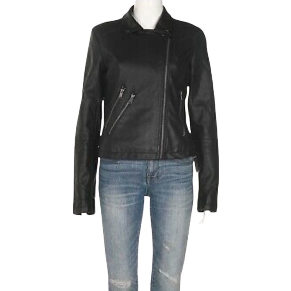 Coffeeshop NY Women's Black Faux Leather Jacket Size S